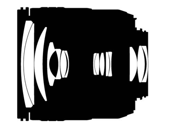 Nikon Objektiv 18-70mm 1:3,5-4,5G IF-ED Linsengruppen